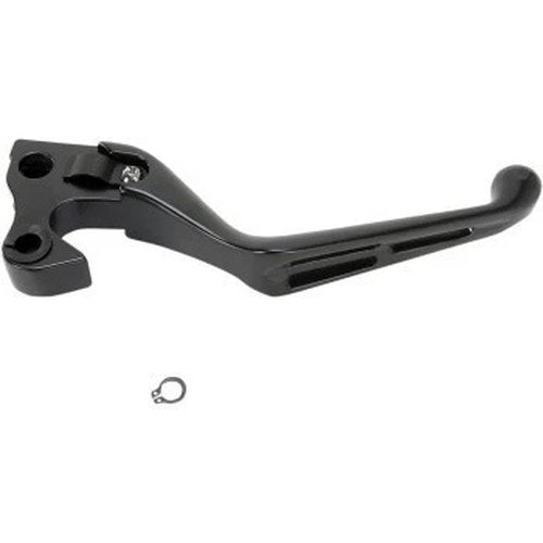 Drag Specialties 0613-0947 Black Slotted Clutch Lever for 14-21 Sportster