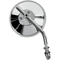 Drag Specialties 4" Round Chrome Mirror for Harley (Sold Each)
