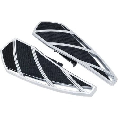 Kuryakyn 5794 Chrome Driver Floorboards for Harley 18-20 FLHC/FLDE/FLSL/FLFB