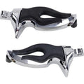 Kuryakyn 4416 Chrome Flamin' Flamed Foot Pegs with Harley Male Mount Adapter