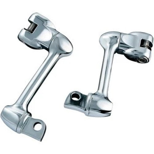 Kuryakyn 4556 Chrome Adjustable 2" Lockable Offsets for Harley Male Mount Pegs