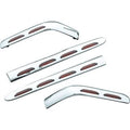Kuryakyn 3202 Chrome Red LED Lighted Saddlebag Accents for Honda GL1800 01-10