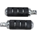 Kuryakyn 7590 Chrome Small Passenger Trident Iso Foot Pegs w/ Harley Male Mount