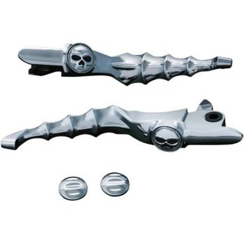 Kuryakyn 1721 Chrome Zombie Clutch & Brake Levers Set for Harley 14-16 FLHT/FLHX