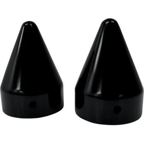 LA Choppers LA-7811-00B Black Spike Axle Cap Set