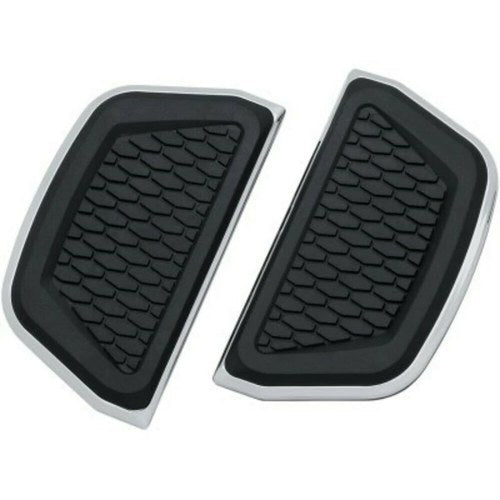 Kuryakyn 5902 Chrome Hex Passenger Floorboard Board Inserts for Harley D-Board
