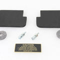 V-Twin 48-0822 Battery Caution Tag & Terminal Kit Brass