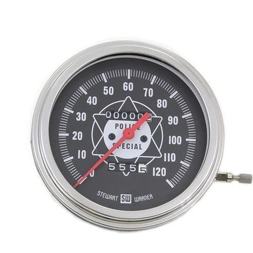 V-Twin 39-0070 Speedometer with 2:1 Ratio and Red Needle