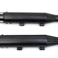 V-Twin 30-1617 Black Tapered Revolver Tip Muffler Set Black