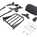 V-Twin 50-0037 Gloss Black Sissy Bar and Rack