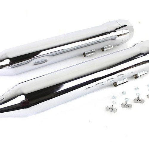 V-Twin 30-1618 Grenade Muffler Set Chrome