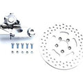 V-Twin 23-1097 Chrome Rear 4 Piston Caliper and 11-1/2" Disc Kit