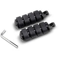Drag Specialties 1603-0352 Black Softride Iso Style Harley Male Mount Foot Pegs