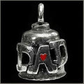 Pewter Motorcycle Gremlin Bell Dad Made in Usa