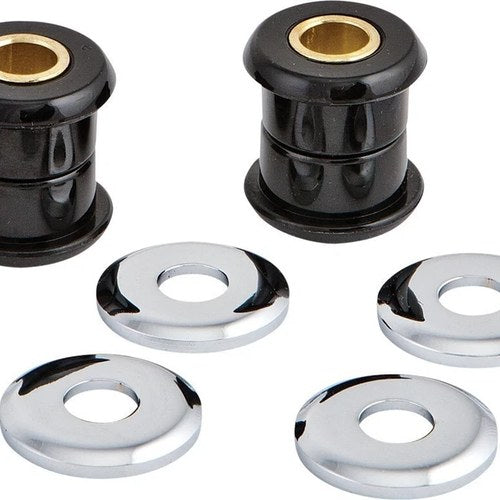 HardDrive 30-963A / 820-1302 Handlebar Riser Bushings Black Polyurethane