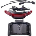 Ciro 40374 Black Latitude License Plate Holder with Red Lightstrike Taillight