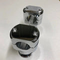 V-Factor 41048 Chrome Billet Vintage 2" Tall Risers for 1" Harley Bars