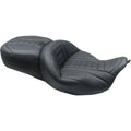 Mustang 79006SB One-Piece Deluxe Touring Seat Sky Blue Stitching 08-22 Touring
