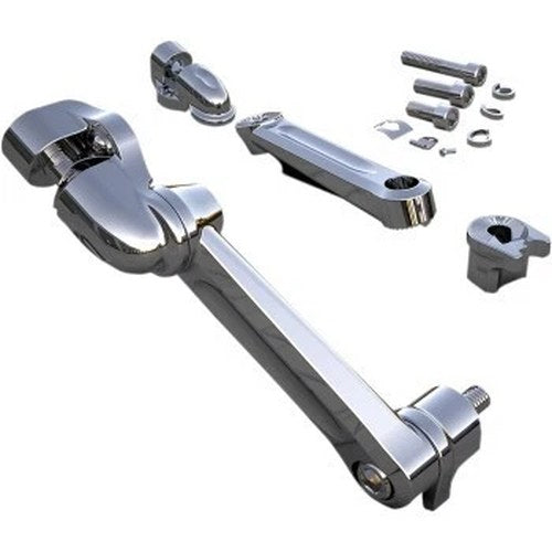 Ciro 60200 Chrome Adjustable Passenger Peg Mounts for 93-25 Harley Touring
