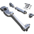 Ciro 60200 Chrome Adjustable Passenger Peg Mounts for 93-25 Harley Touring