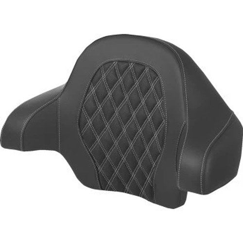 Saddlemen 814-07-15005 Tour-Pak Backrest Pad Silver Lattice Stitch for 14-24