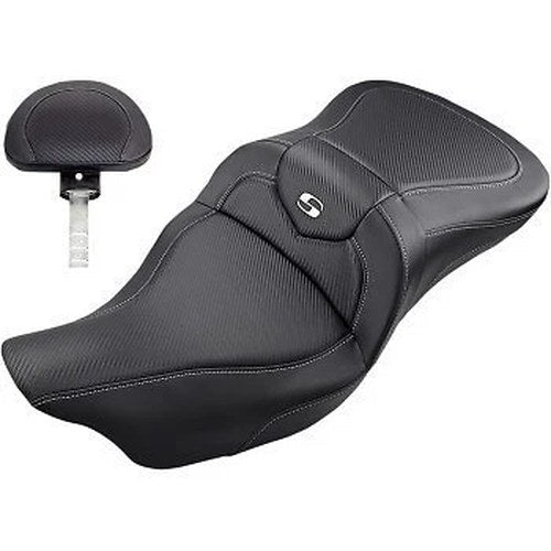 Saddlemen 808-07B-185BR Road Sofa CF Standard Seat w/ Backrest for Touring 08-23