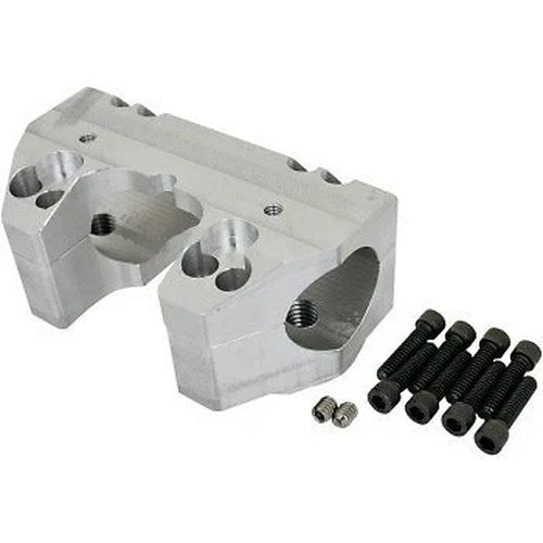 LA Choppers LA-7425-02 Raw Handlebar Clamp Set for 1-1/2" Clamping