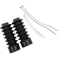 Drag Specialties 0406-0095 Black Fork Boots for 39mm x 7" Long