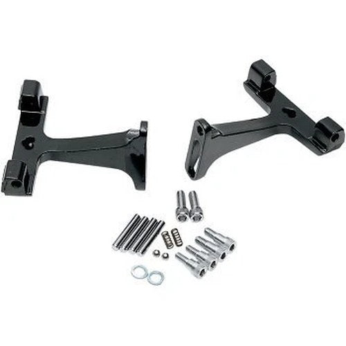 Drag Specialties Black Passenger Floorboard Mounts for Harley Touring 93-20