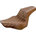 Saddlemen Brown Step Up Seat Front Lattice Stitch for 13-17 Fxsb Breakout