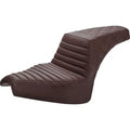 Saddlemen I21-04-176BR Brown Step Up Seat Tuck N Roll/Lattice Stitch