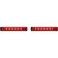 Custom Dynamics Black Red LED Sequential Low-Profile Bagz Saddlebag Lights