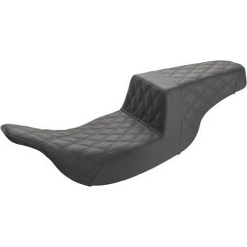 Saddlemen Black Step-Up Seat Lattice Stitch for 97-07 FLHT/FLTR