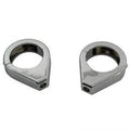 V-Twin 31-0346 Chrome Turn Signal Clamp Kit for 41mm Forks