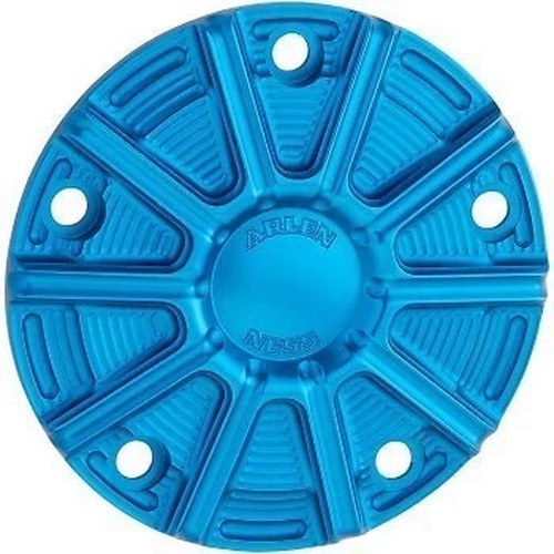Arlen Ness 700-027 Blue 10-Gauge Timer / Points Cover for Harley Twin Cam 99-17