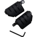 Kuryakyn 7562 Black Iso Trident Dually Foot Pegs for Male Mount Harley Use