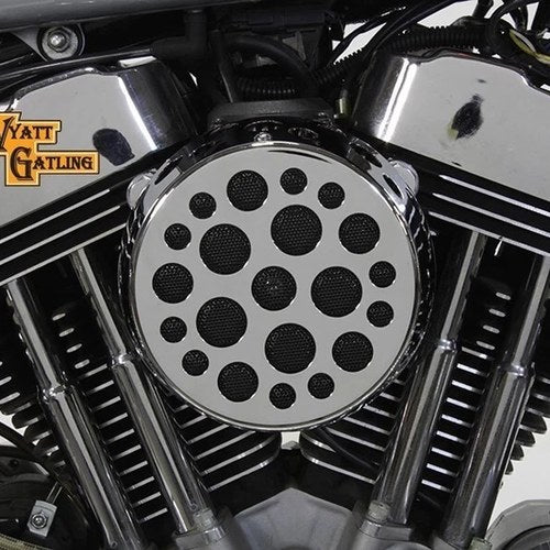 V-Twin 34-1698 Chrome Wyatt Gatling Air Cleaner Assembly