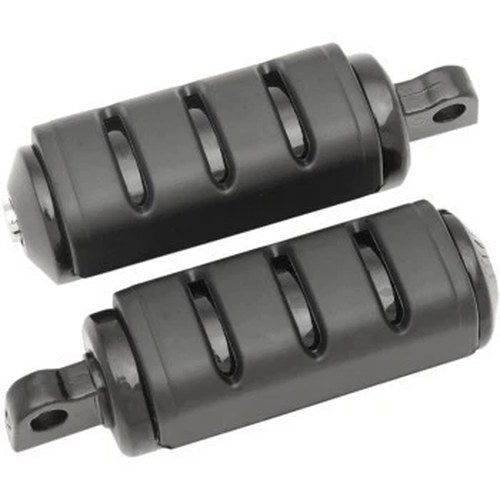 Kuryakyn 7561 Black Trident Large Foot Pegs for Harley Male Mount Application