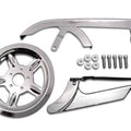V-Twin 27-0619 Chrome Belt Guard Pulley Cover Kit for Sportster 04-13