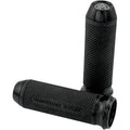 Performance Machine 0063-2027B Black Elite Custom Hand Grips for Cable Op Harley