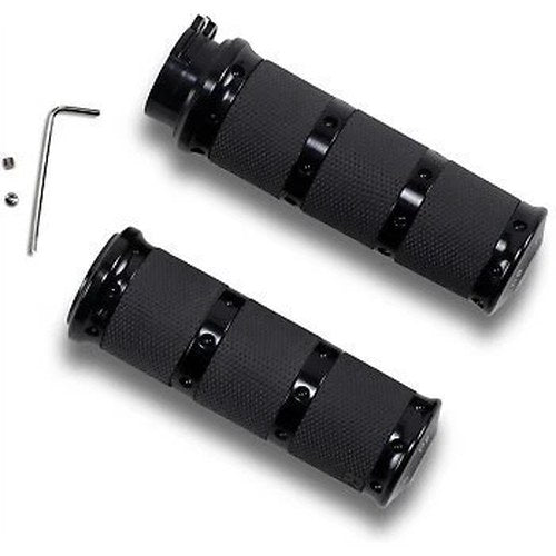 Performance Machine (PM) Black Contour XL Renthal Wrapped Hand Grips Cable Op