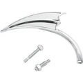 Arlen Ness 13-061 Chrome Micro-Mirror Scoo Triangle (RIGHT Side Only Sold Each)