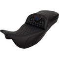 Saddlemen 808-07B-19001 RoadSofa Seat Extended Reach Blue Honeycomb Stitch 08-24