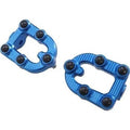 Arlen Ness 07-903 Blue MX Footpegs Without Mounts