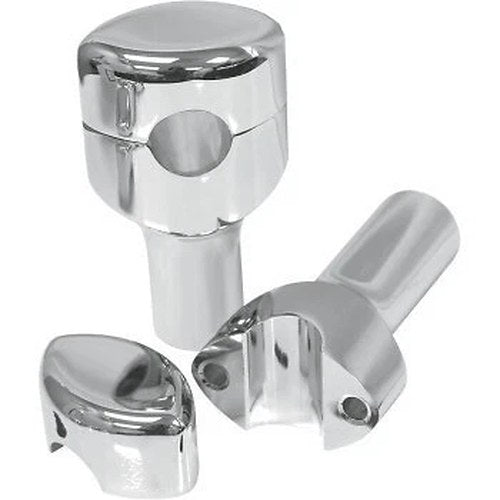 LA Choppers LA-7406-03 3" Chrome Hefty Risers for 1-1/4" Handlebars