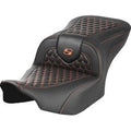 Saddlemen 823-07-18903 Roadsofa Seat Orange Honeycomb Stitch - FLTR/FLHX 23-24