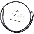 Drag Specialties 1741-2529 +6" Extended Length Black Vinyl Brake Line Kit
