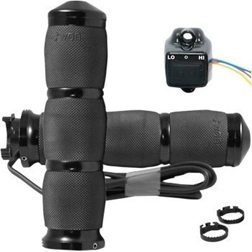 Avon Grips MT-AIR-90-AN-HT Black Air Cushion Heated Grips for Metric Application