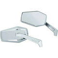 Kuryakyn 5918 Chrome Hex Convex Mirrors for all Harley Models 65-23