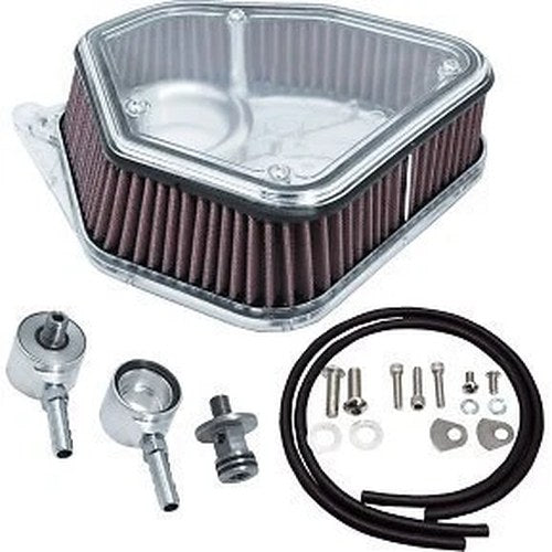Alloy Art 1.8M8P Boom Box Air Cleaner Kit- Clear Cover